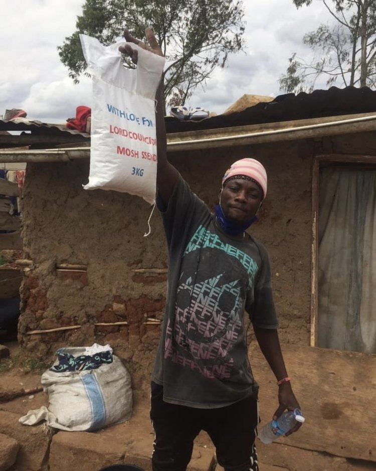 KCCA Lord Councilor Mr Mosh donates food to over 3000 people in Kampala