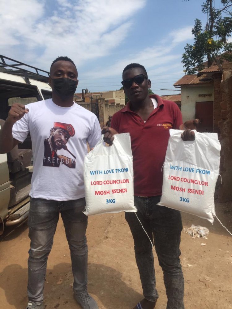 KCCA Lord Councilor Mr Mosh donates food to over 3000 people in Kampala