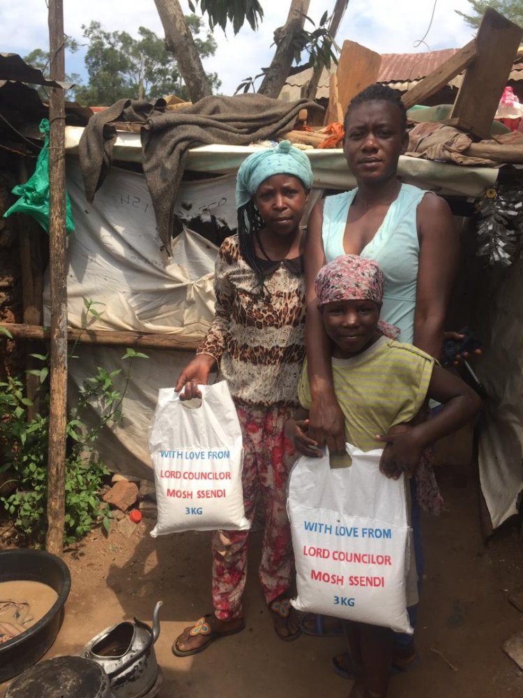 KCCA Lord Councilor Mr Mosh donates food to over 3000 people in Kampala