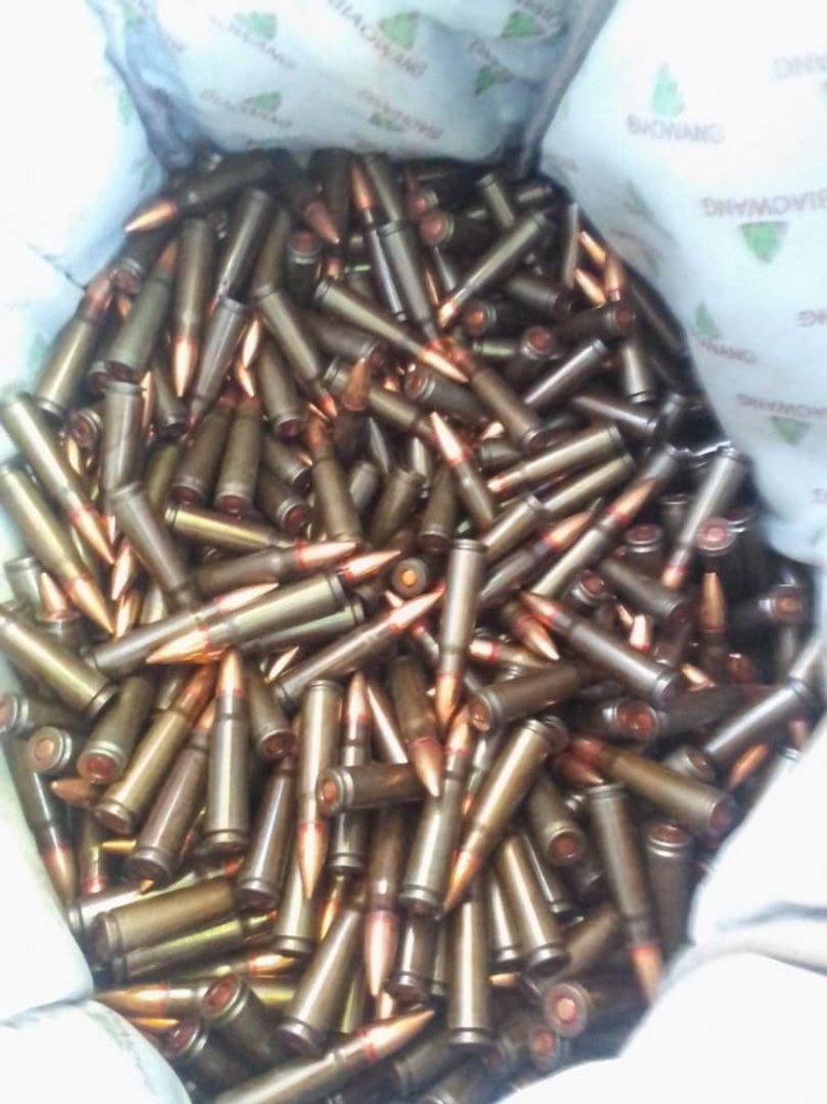Uganda joint security team recovers 503 Live Rounds of Ammunition at Uganda - Kenya Border