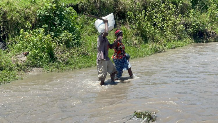 Rukungiri MP Aspirant Nabaasa Innocent Constructs Temporary Bridge After Drownings at River Kanshekye